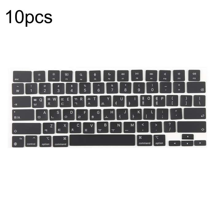 For MacBook A2681 A2941 A3113 A3114 10pcs US Small Enter Version Keycaps, Language:Korean