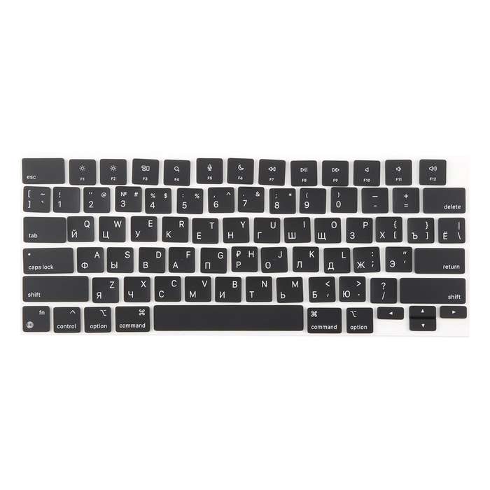 For MacBook A2442 A2485 A2779 A2780 A2991 A2992 A2918 US Small Enter Version Keycaps, Language:Russi