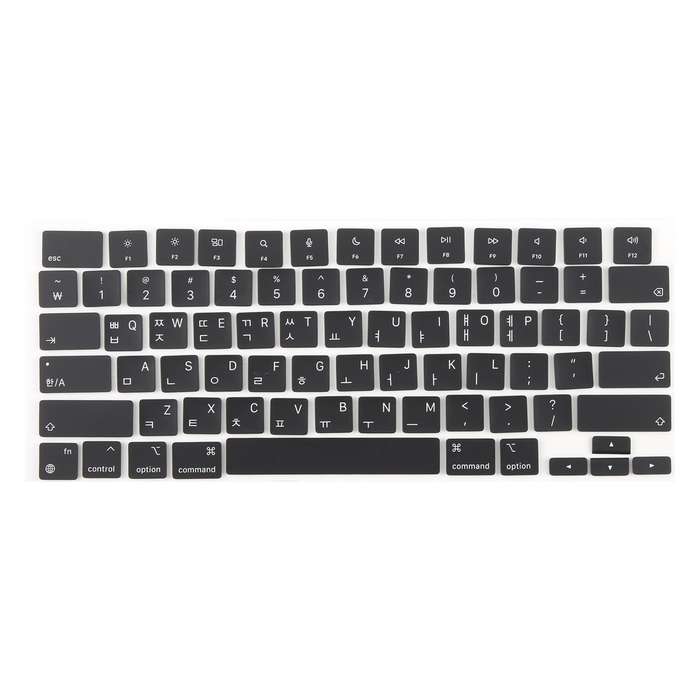 For MacBook A2442 A2485 A2779 A2780 A2991 A2992 A2918 US Small Enter Version Keycaps, Language:Korea