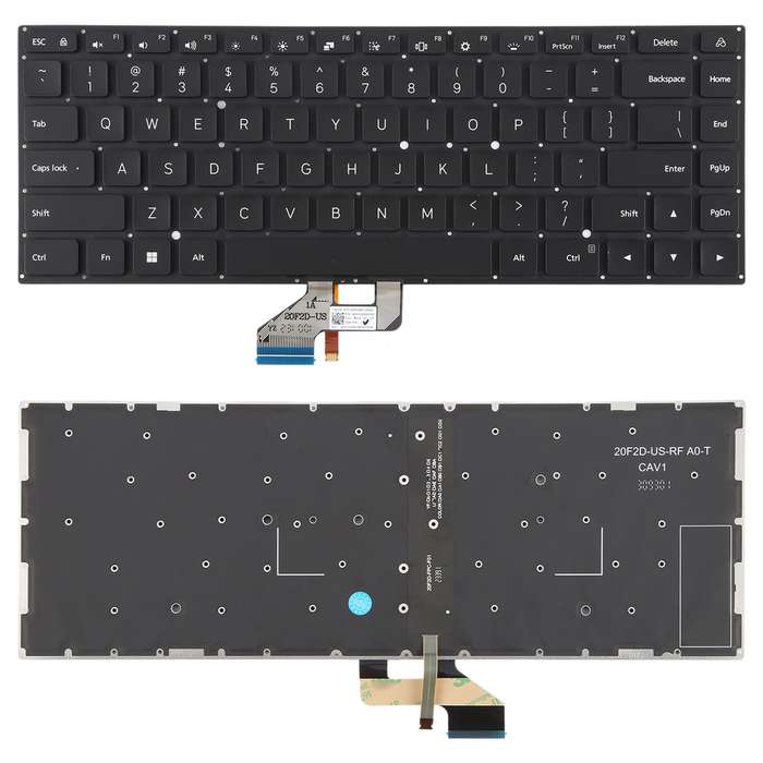 US Version Backlit Laptop Keyboard for Xiaomi Redmi Book 16 2024 2025 Z3725(Black)