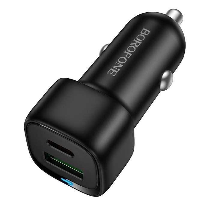 BOROFONE BZ34B Cloud PD38W Type-C and USB Car Fast Charger(White)