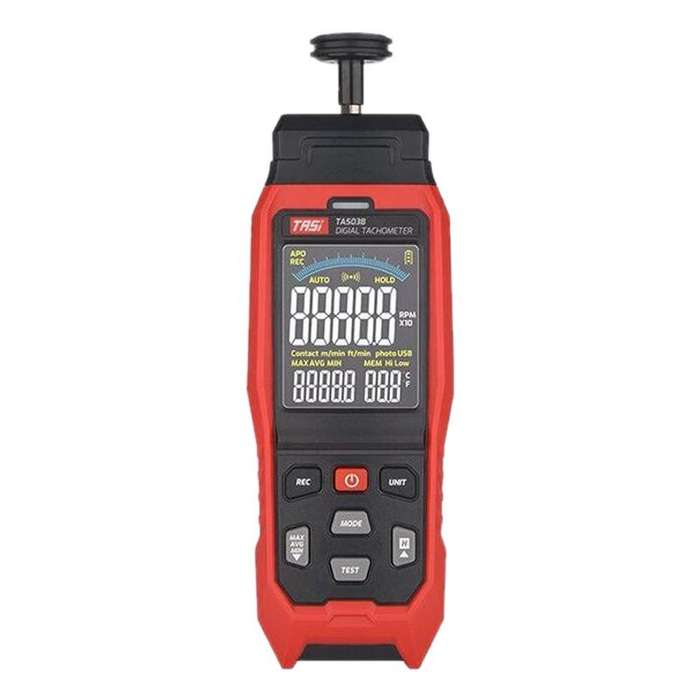 TASI Contact Portable Measuring Speed Meter Digital Display Laser Tachometer