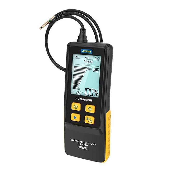AUTOOL AS503 2.8 inch Backlit Display Car Engine Oil Tester Lubricating Oil Quality Analyzer(Black)