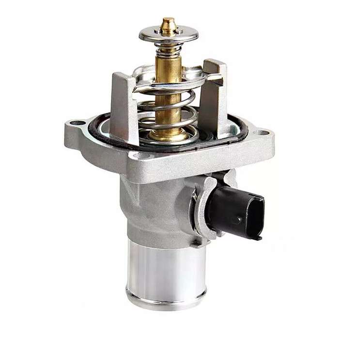 Car Thermostat Housing Water Pump Outlet for Chevrolet Cruze 96984104 55578419 25193683(Silver)
