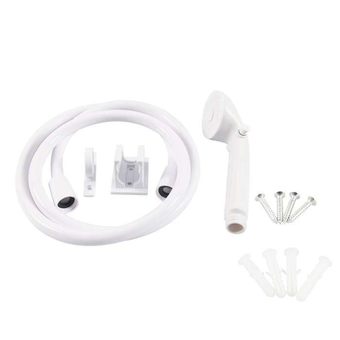 RV Shower Flexible Pipe Spray Kit(White)
