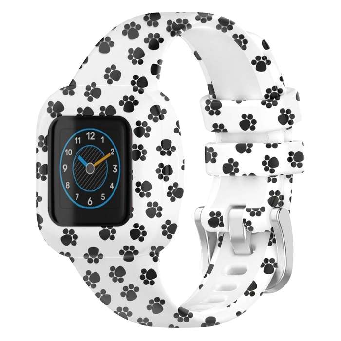 For GarminFit JR3 / Garmin Vivofit JR 3 xDfind Steel Buckle Printed Silicone Watch Band(Camouflage G