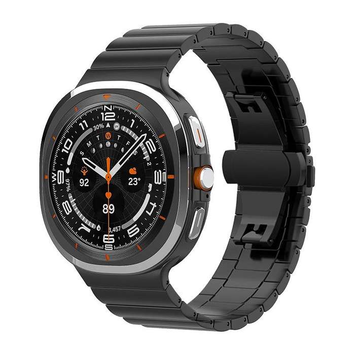 For Samsung Galaxy Watch8 22mm xDfind One-bead Bamboo Solid Stainless Steel Watch Band(Silver)
