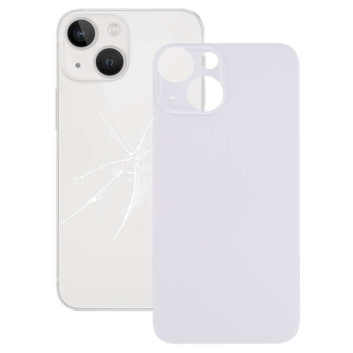 Easy Replacement Big Camera Hole Glass Back Battery Cover for iPhone 13 mini(Green)