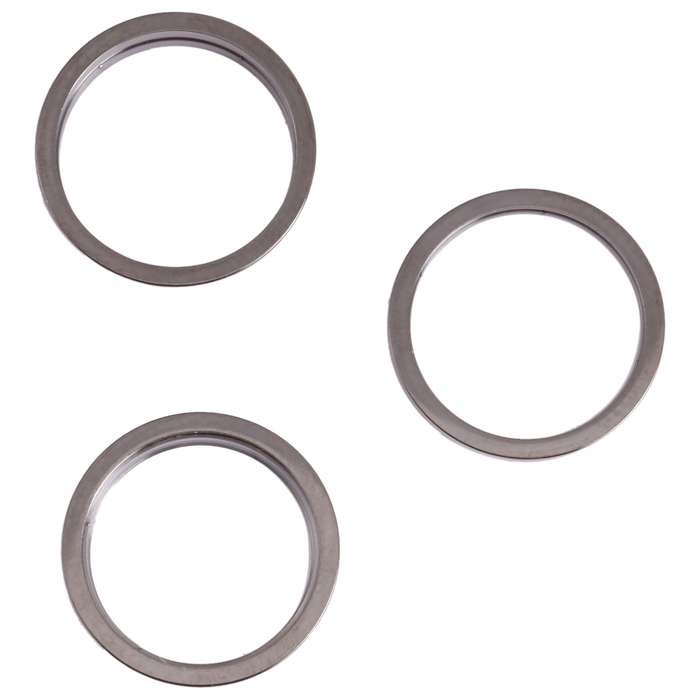 3 PCS Rear Camera Glass Lens Metal Outside Protector Hoop Ring for iPhone 13 Pro(Gold)