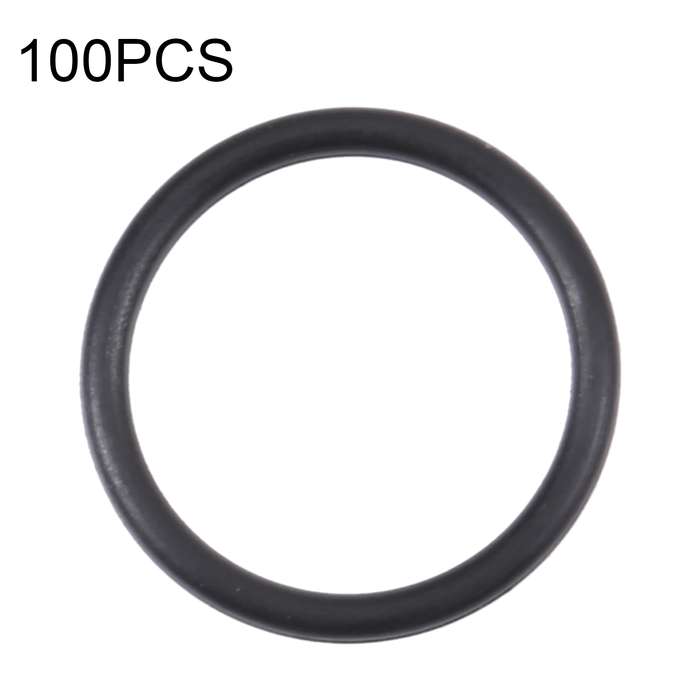 100 PCS Rear Camera Waterproof Rings for iPhone X-12 Pro Max (White)