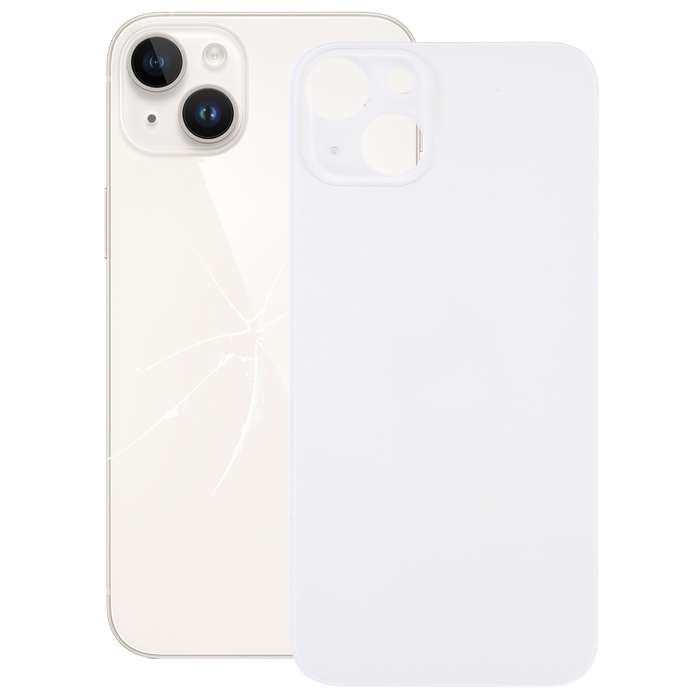 Easy Replacement Big Camera Hole Glass Back Battery Cover for iPhone 14(Blue)