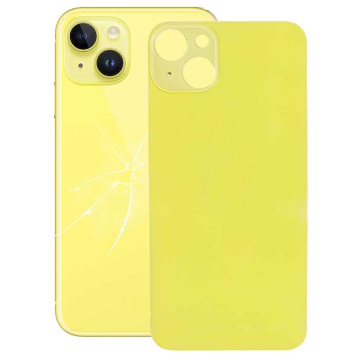 Easy Replacement Big Camera Hole Glass Back Battery Cover for iPhone 14(Blue)