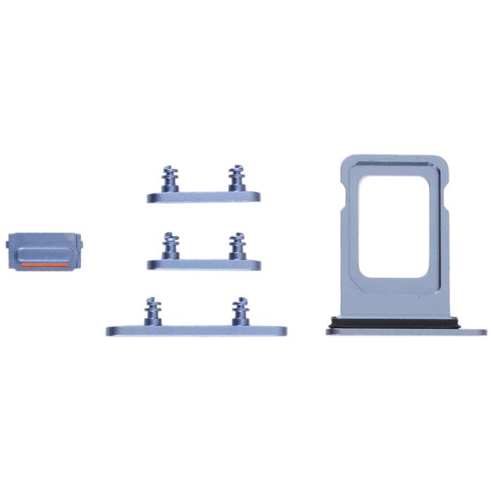 SIM Card Tray + SIM Card Tray + Side Keys for iPhone 14 Plus (Blue)