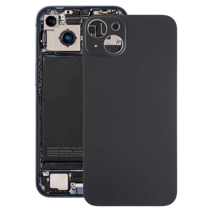 For iPhone 15 Plus Glass Battery Back Cover(Blue)