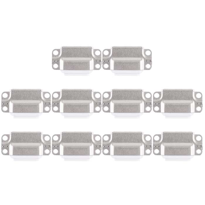 10 PCS Charging Port Connector for iPad Air 2(Black)