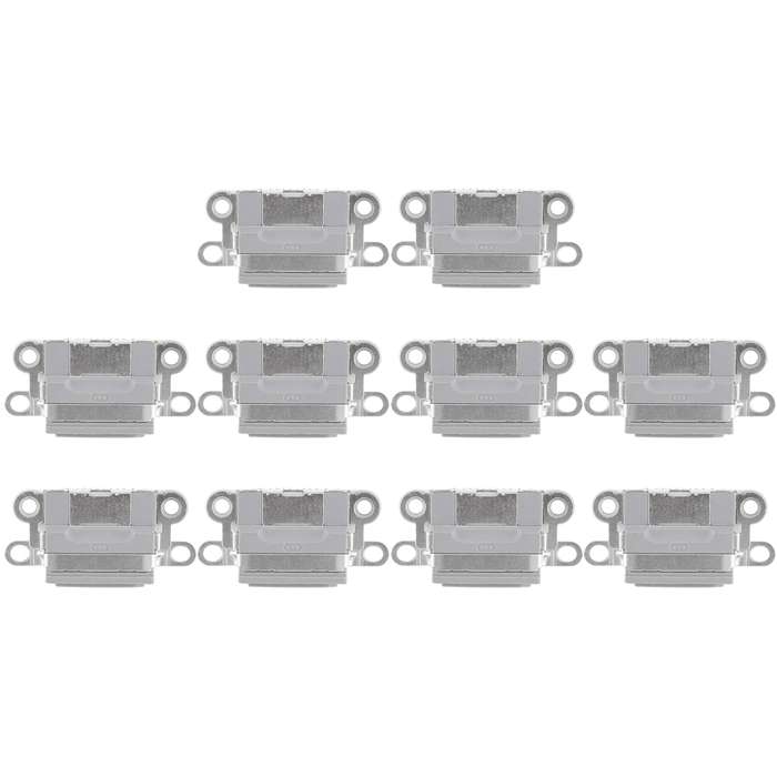 10 PCS Charging Port Connector for iPhone 6 / 6S(Grey)