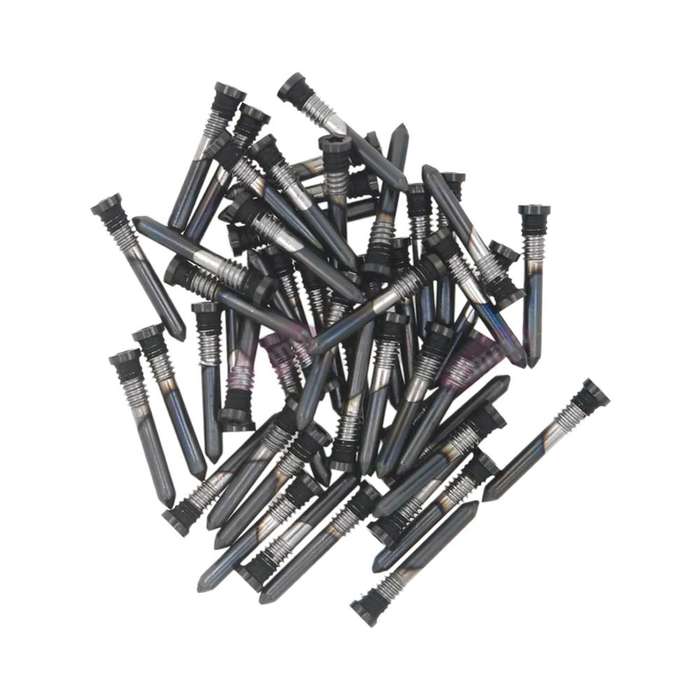 For iPhone 16 Pro / 16 Pro Max 100pcs Charging Port Screws(White)