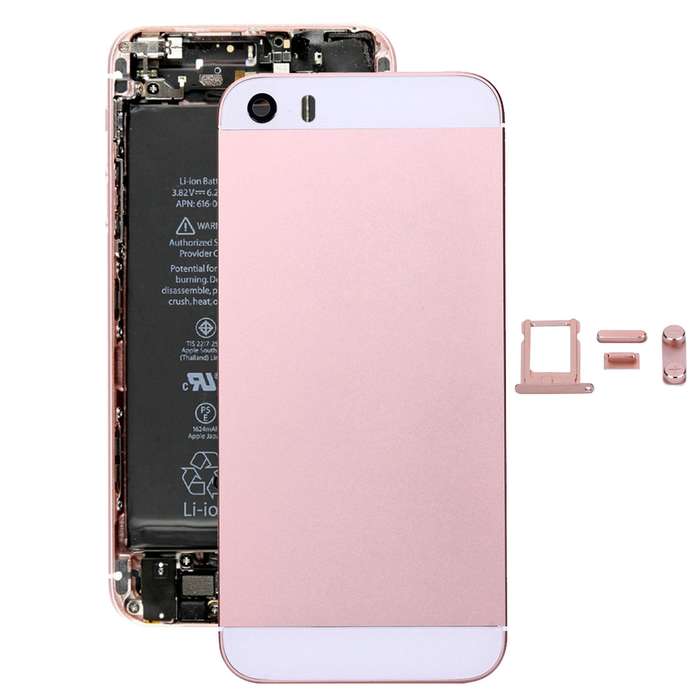 5 in 1 for iPhone SE Original (Back Cover + Card Tray + Volume Control Key + Power Button + Mute Swi