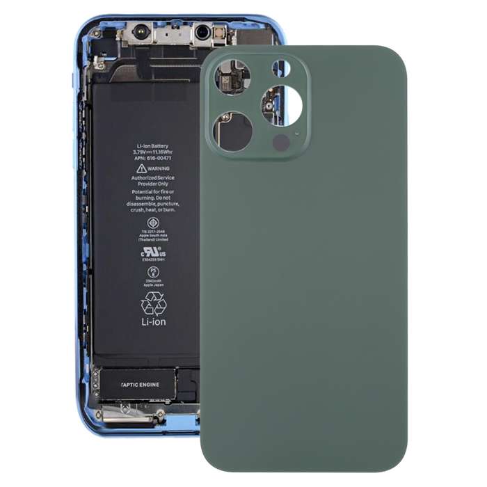 Glass Back Cover with Appearance Imitation of iP13 Pro for iPhone XR(Green)