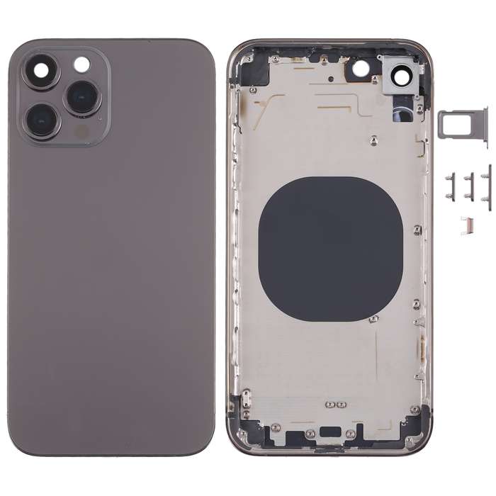Stainless Steel Material Back Housing Cover with Appearance Imitation of iP13 Pro for iPhone XR