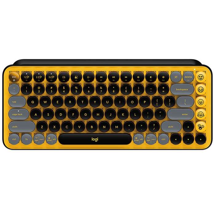 Logitech POP KEYS Round Button Bluetooth Mechanical Keyboard (Purple)