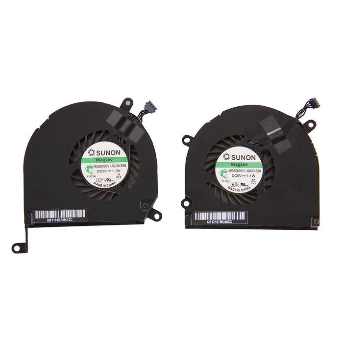 1 Pair for Macbook Pro 15.4 inch (2009 - 2011) A1286 / MB985 / MC721 / MC371 Cooling Fans (Left + Ri