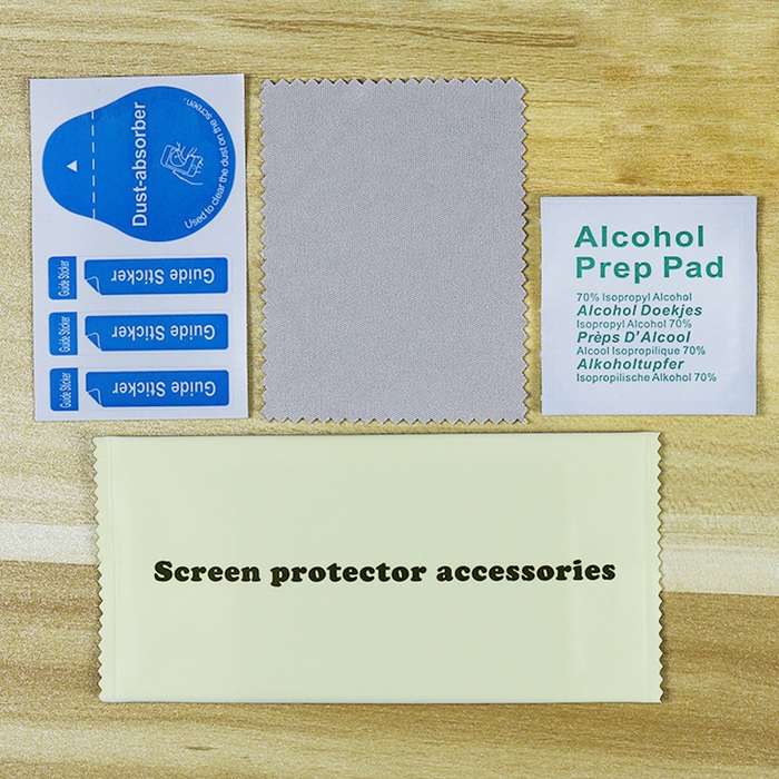 200 PCS Tempered Glass Phone LCD Screen Protector Dust Removal Dry Wet Cleaning Wipes Paper Tools Se