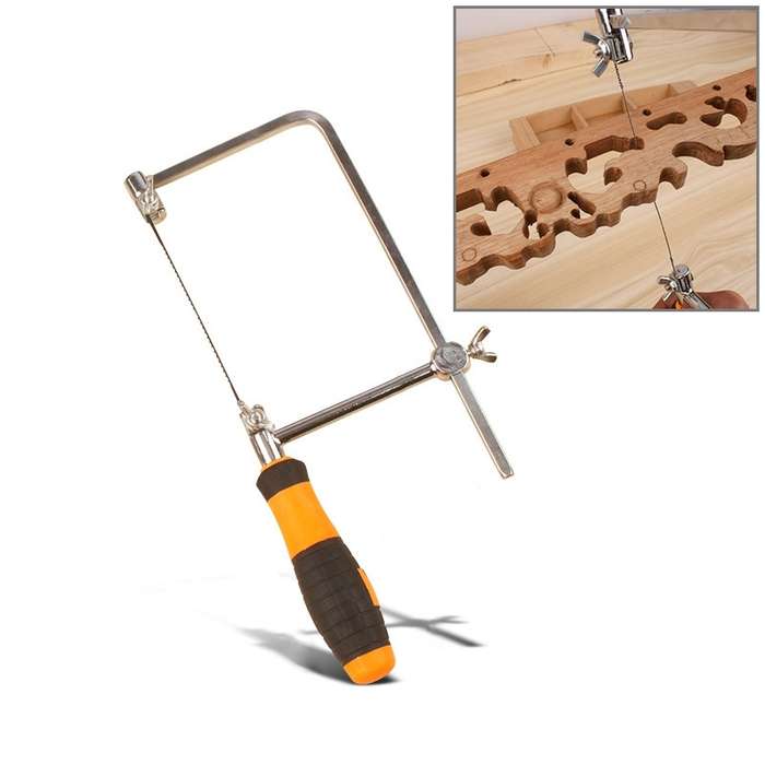 U Shape Hacksaw with Blades for Metal / Wood / Plastic Tube / Wire DIY Hand Tool Portable Woodworkin