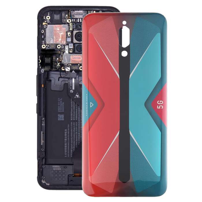 For ZTE nubia RedMagic 5G NX669J Glass Battery Back Cover(Red)