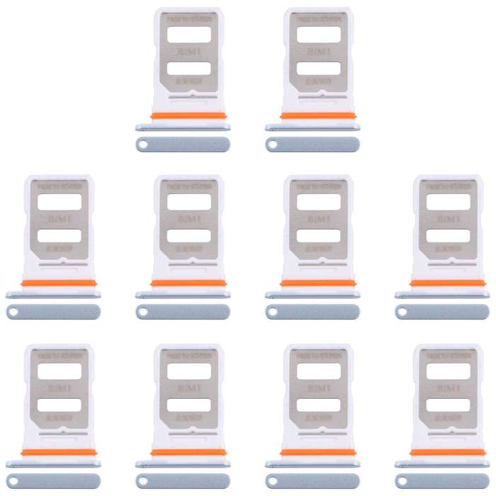 For Xiaomi Redmi Turbo 4 10pcs Original SIM Card Tray + SIM Card Tray (Silver)