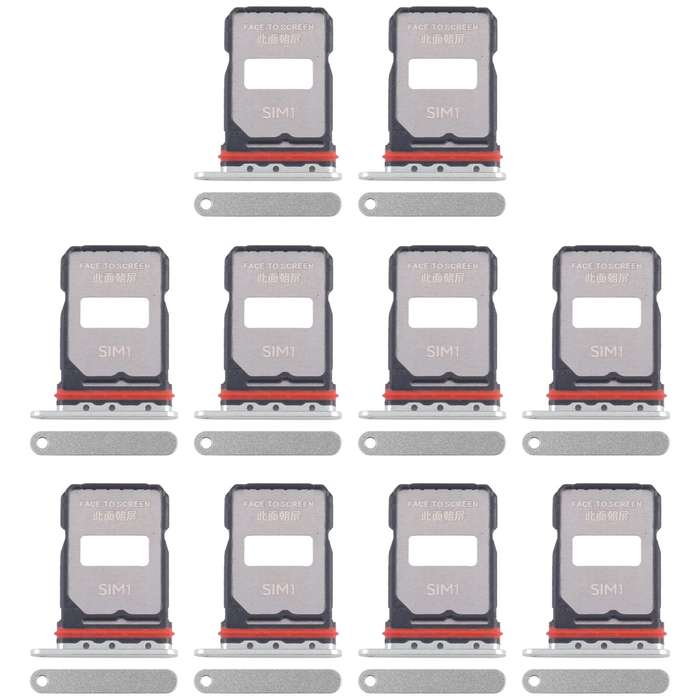 For Xiaomi Poco F7 Pro 10pcs Original SIM Card Tray + SIM Card Tray (Gold)