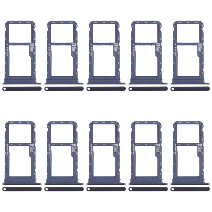 For Motorola Moto G60s XT2133-2 XT2133-1 10pcs Original SIM + Micro SD Card Tray (Blue)