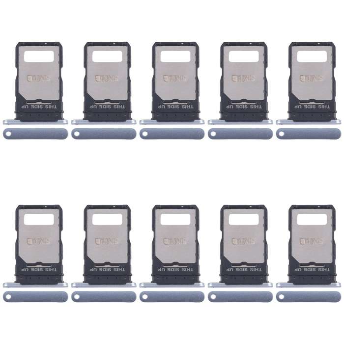 For Motorola Edge 50 Fusion 10pcs Original SIM Card Tray + SIM Card Tray (Blue)