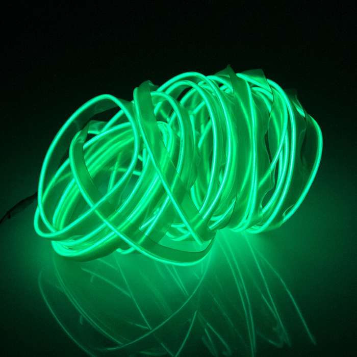EL Cold Purple Light Waterproof Flat Flexible Car Strip Light with Driver for Car Decoration, Length