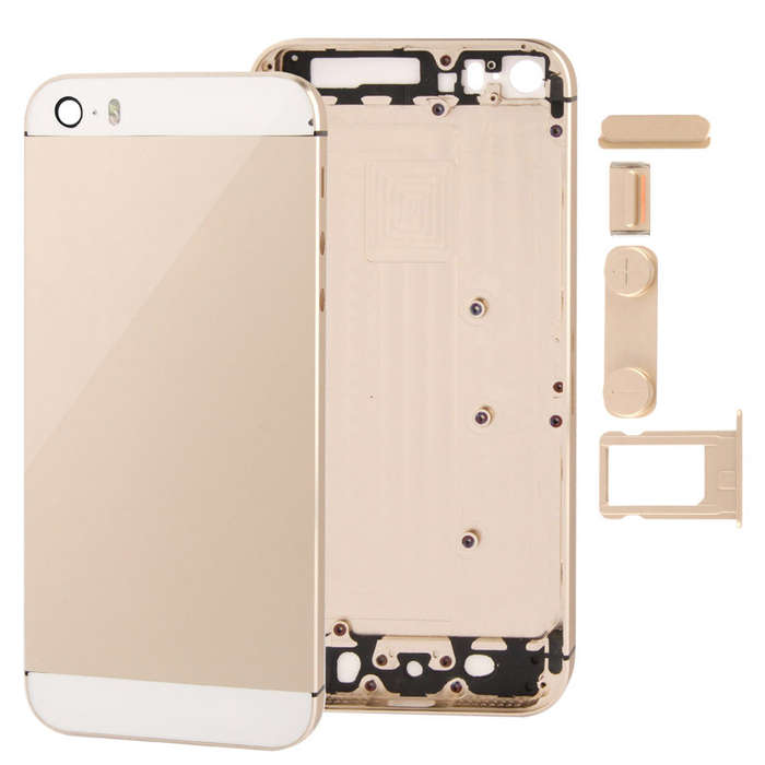 Full Housing Alloy Back Cover with Mute Button + Power Button + Volume Button + Nano SIM Card Tray