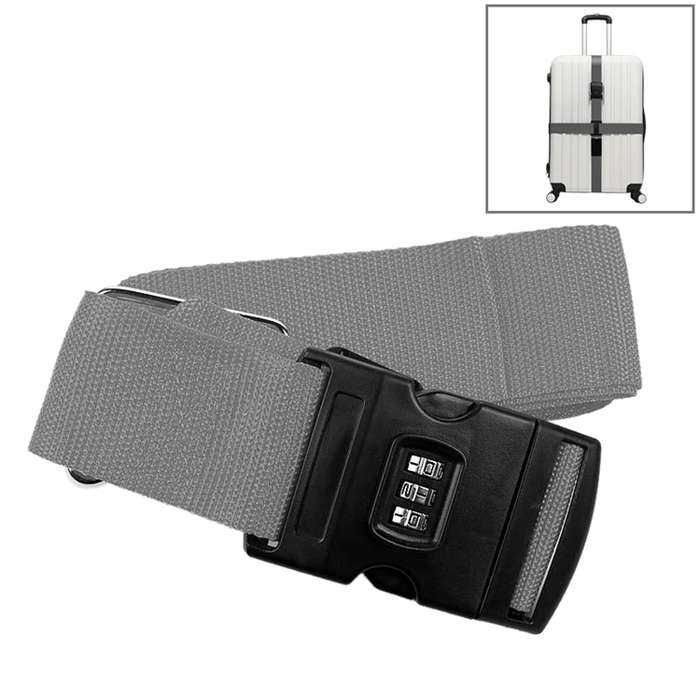 Luggage Strap Cross Belt Adjustable Packing Band Belt Strap with Password Lock for Luggage Travel S