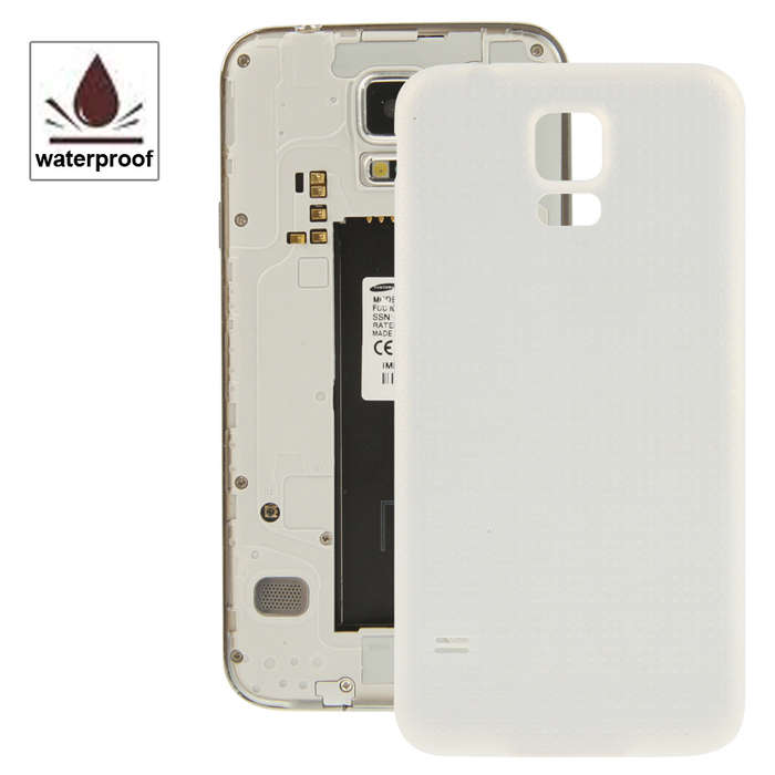 For Galaxy S5 / G900 Original Plastic Material Battery Housing Door Cover with Waterproof Function (