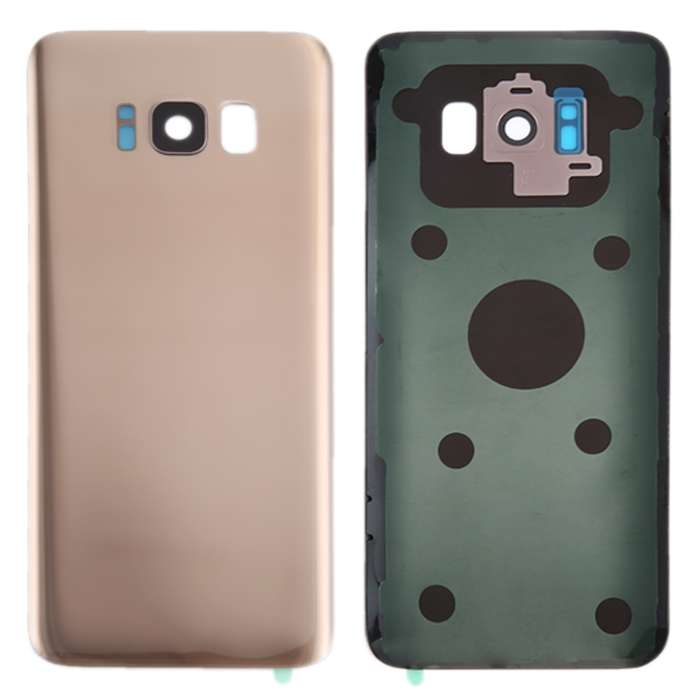 For Galaxy S8 / G950 Battery Back Cover with Camera Lens Cover & Adhesive (Black)