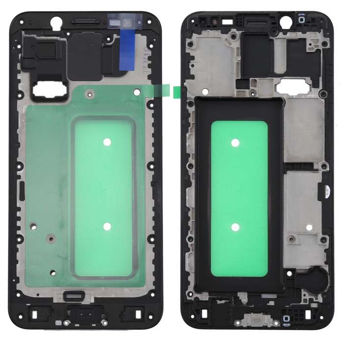 For Galaxy C8 Front Housing LCD Frame Bezel Plate(White)