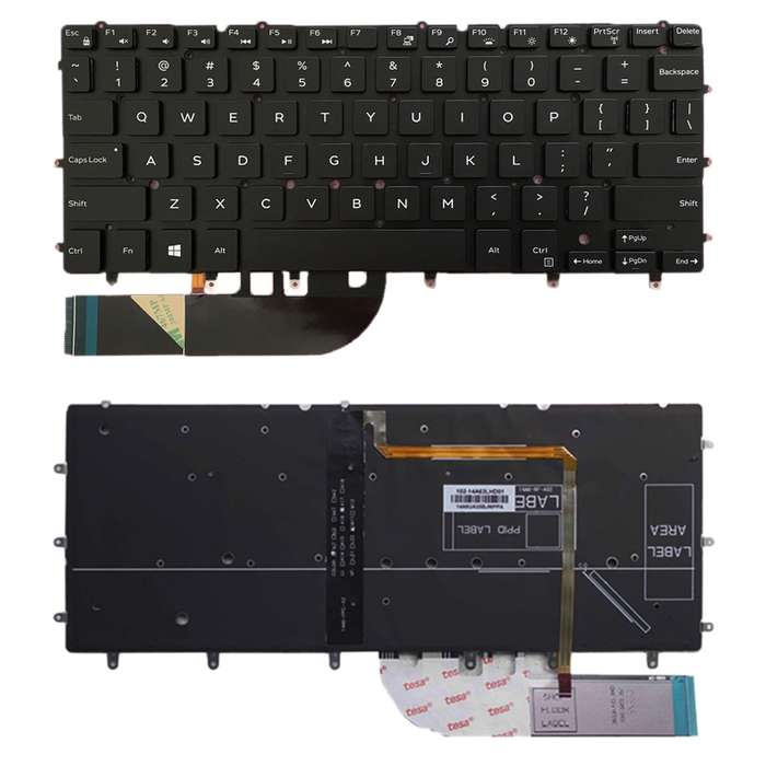 US Version Keyboard with Keyboard Backlight for DELL Inspiron XPS 13 7000 7347 7348 7352 7353 7359 1