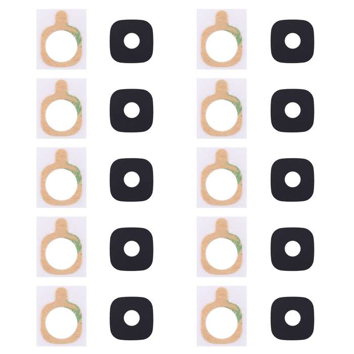For Galaxy C7 Pro / C7010 10pcs Back Camera Lens Cover with Sticker