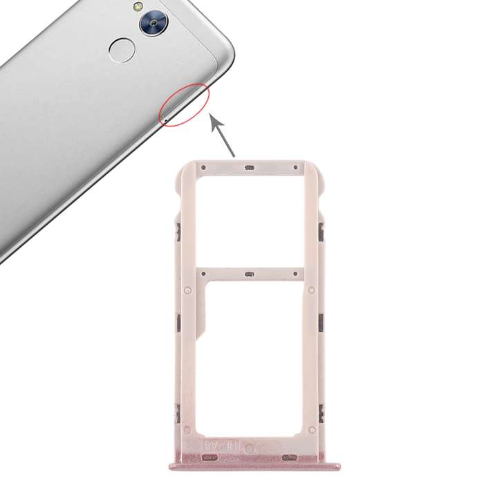 SIM Card Tray + SIM Card Tray / Micro SD Card Tray for Huawei Honor 6A (Silver)