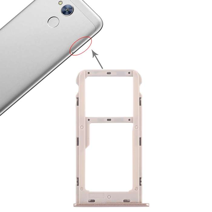 SIM Card Tray + SIM Card Tray / Micro SD Card Tray for Huawei Honor 6A (Silver)