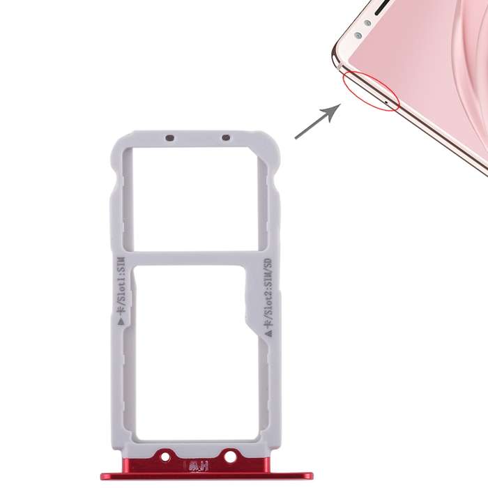 2 SIM Card Tray / Micro SD Card Tray for Huawei Nova 2s(Gold)
