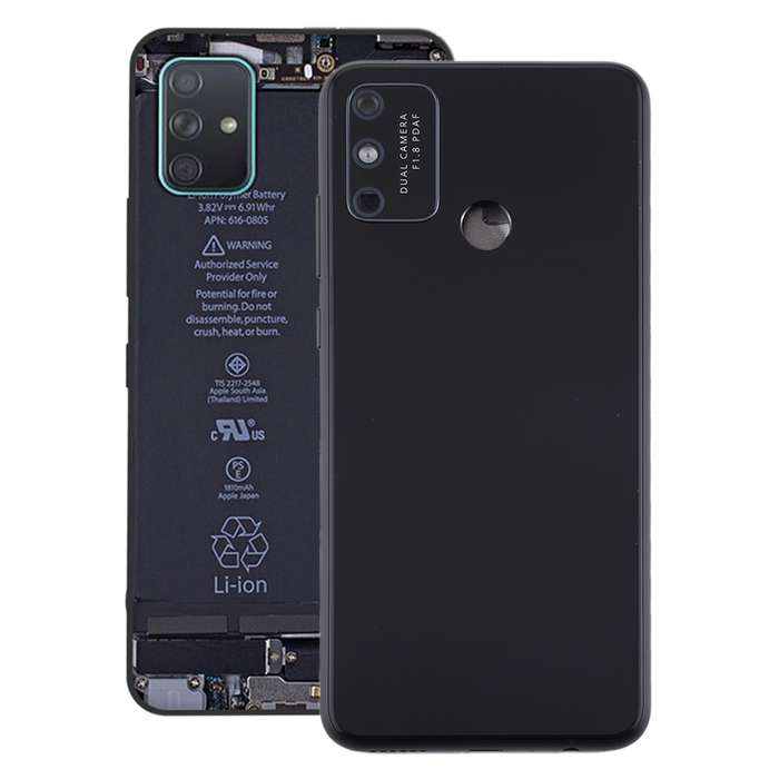 Battery Back Cover With Camera Lens Cover for Huawei Honor Play 9A(Black)