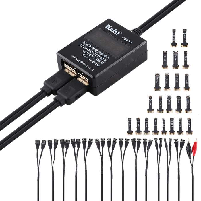 Kaisi K-9066 Mobile Phone Maintenance Power Cable Built-in Short Circuit Protection For Huawei, Sams
