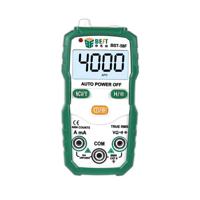 BEST BST-58F Full Automatic Range Multimeter Without Shift Intelligent Identification Digital Multim