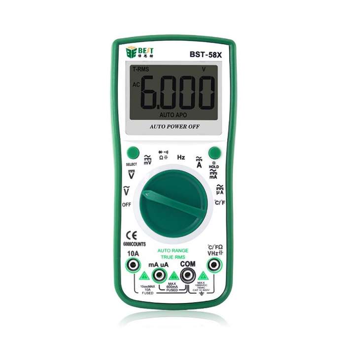 BEST BST-58X Multi-function Digital Multimeter Automatic Range Four Position Semi Backlight Display
