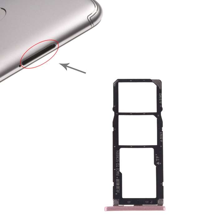 SIM Card Tray + SIM Card Tray + Micro SD Card for Xiaomi Redmi S2(Grey)