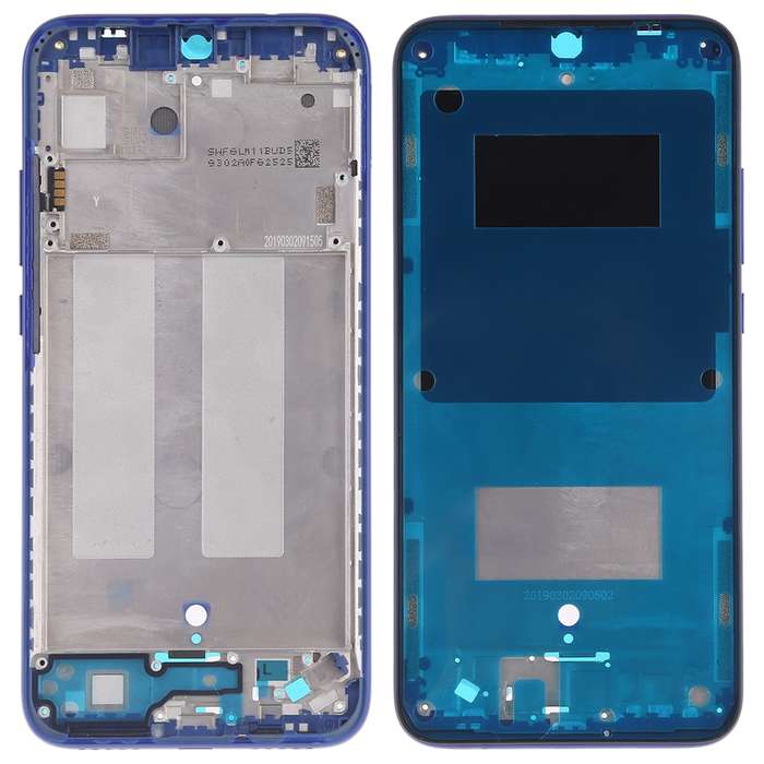 Middle Frame Bezel Plate with Side Keys for Xiaomi Redmi 7(Black)
